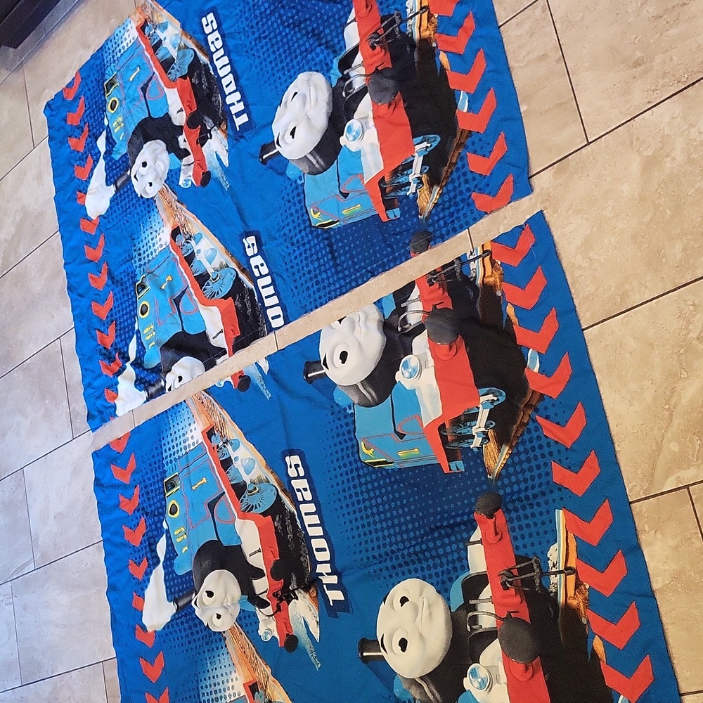 Thomas curtains 2 panels trains boys room 41x63 Thomas and friends